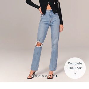 Abercrombie & Fitch 90s Ultra High Rise Straight Jeans, size 26